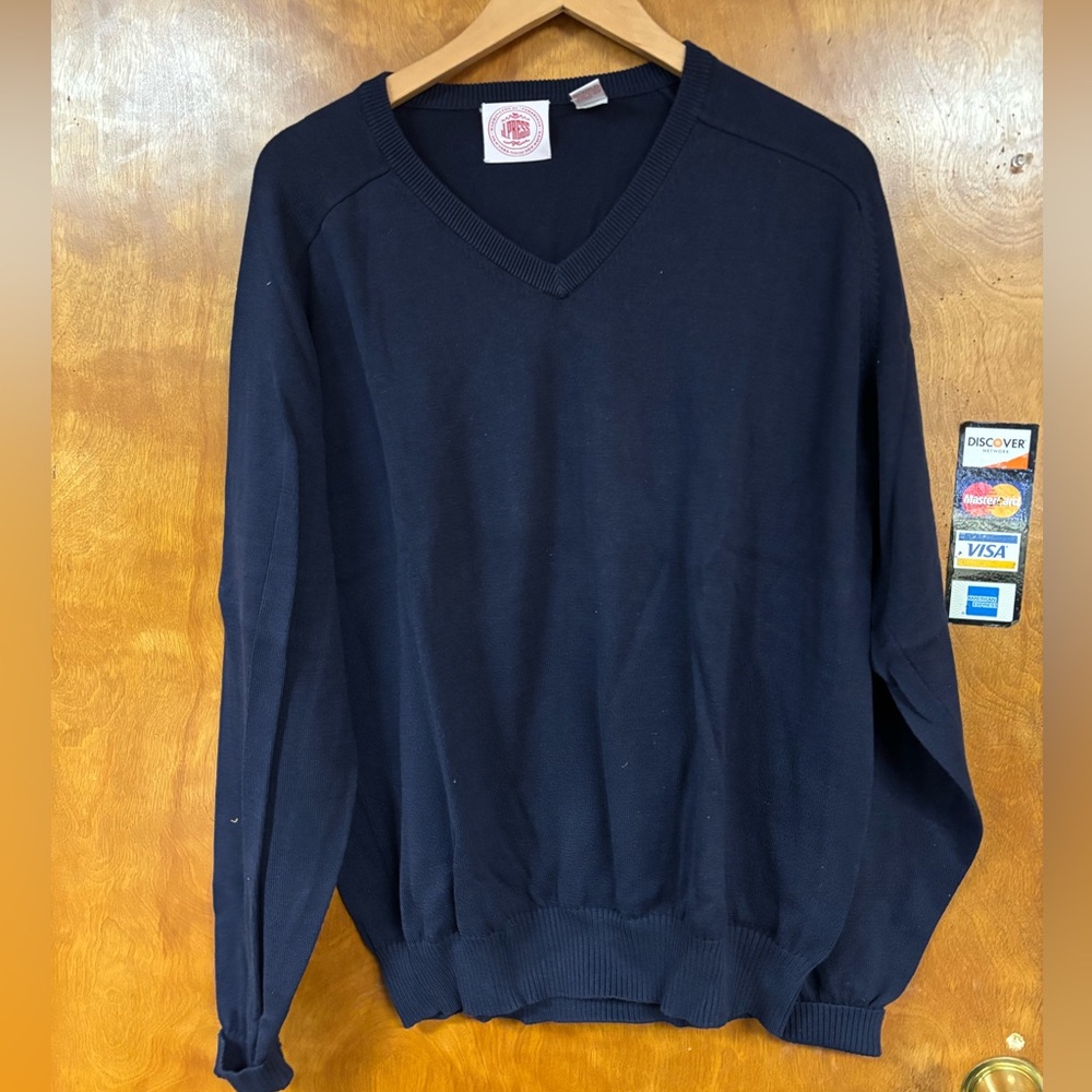 Classic Navy V-Neck Sweater for Men